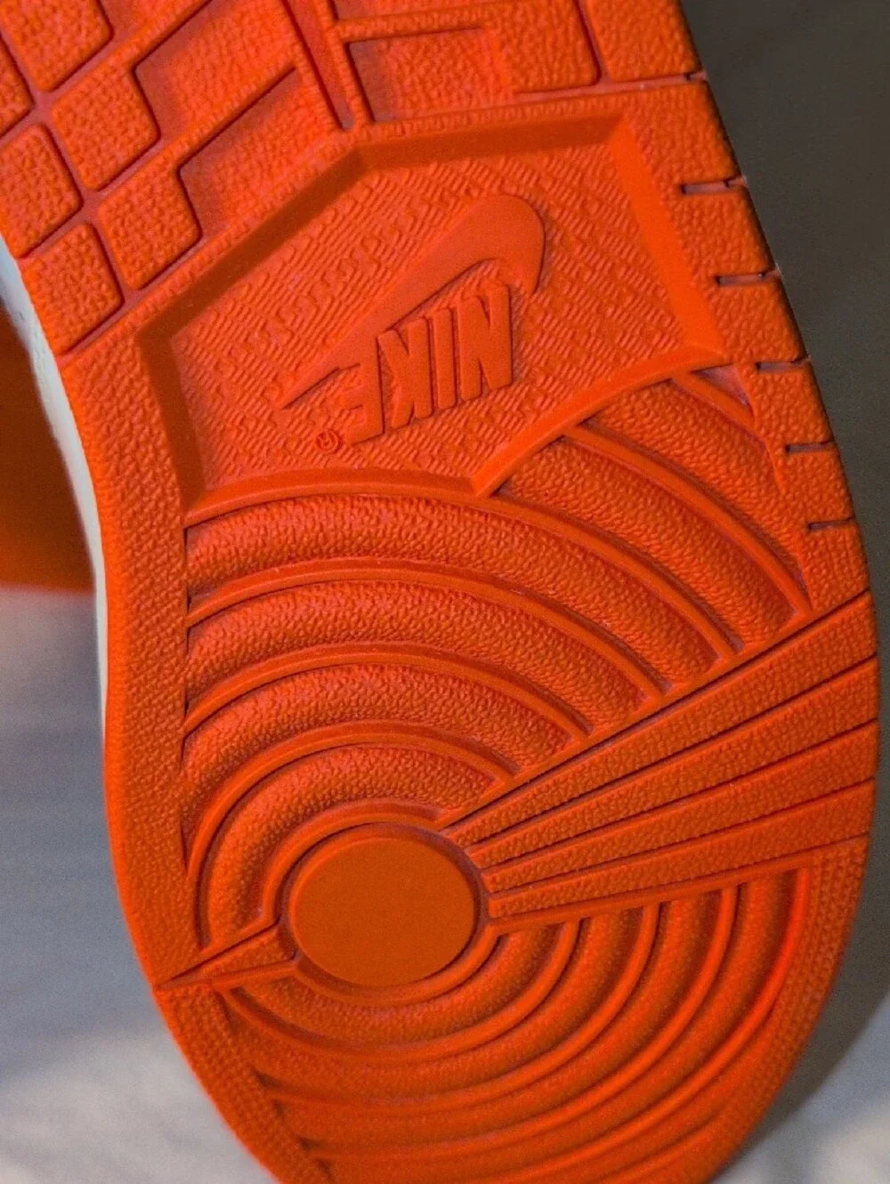 Jordan Blue White Orange High-Top Sneakers with Jumpman Detail